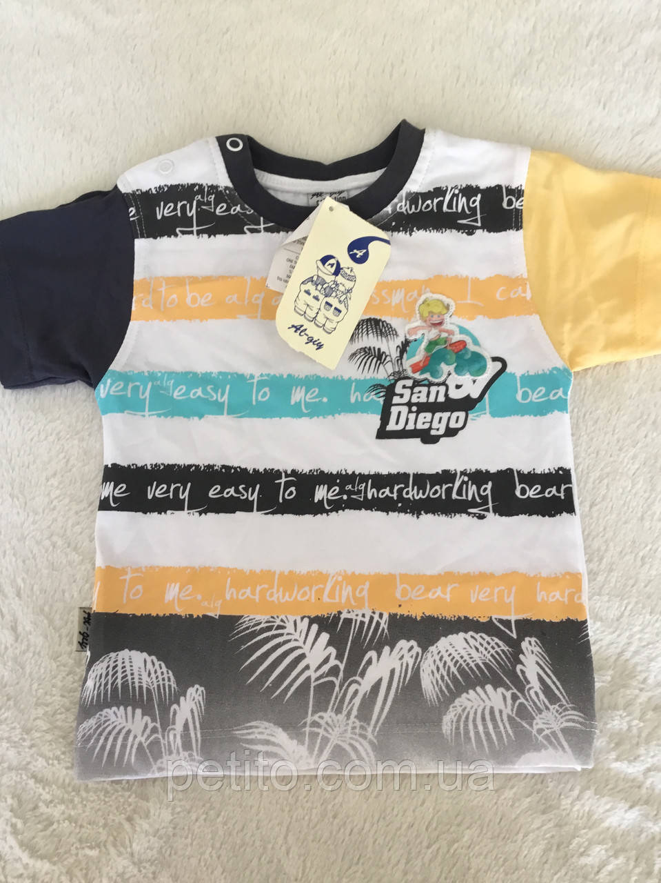 Стильна футболка для хлопчика в різних кольорах, фото 1