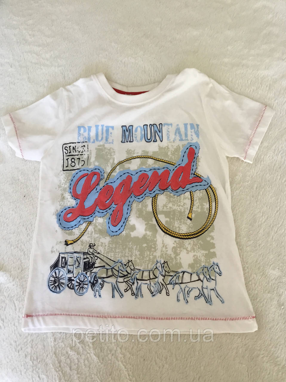 Біла футболка для хлопчика LEGEND, фото 1