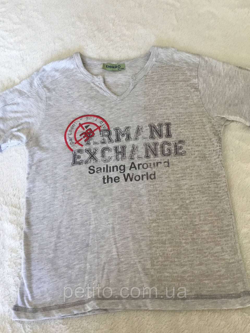 Сіра дитяча футболка для хлопчика, фото 1