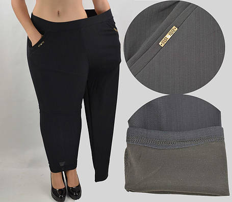 Штани жіночі еластан — великі розміри — розмір 3XL/4XL, фото 1