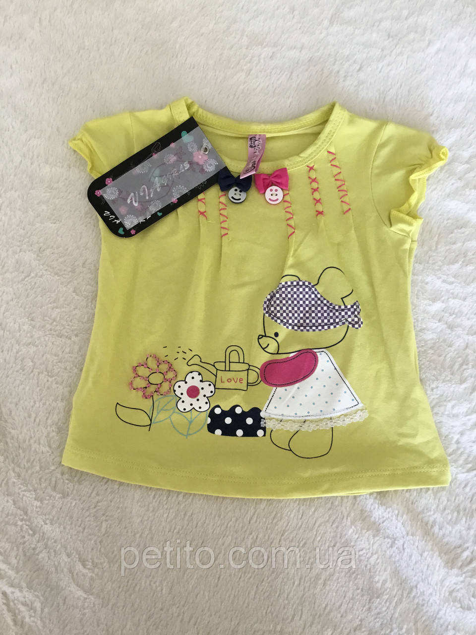 Стильна футболка для дівчинки на літо, фото 1