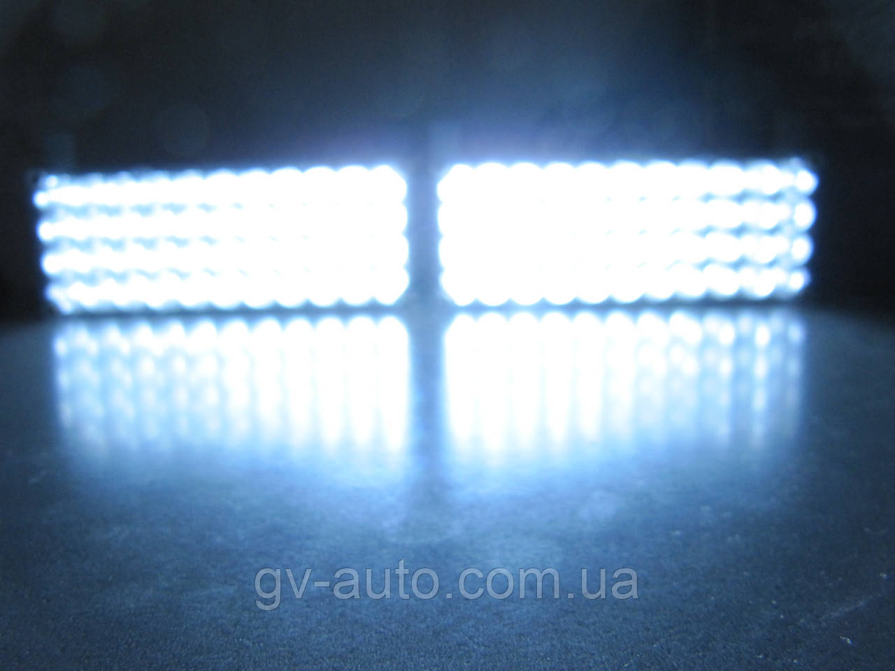 Стробоскопи LED 2-44 білі 12В. Проблисковий маячок, фото 1