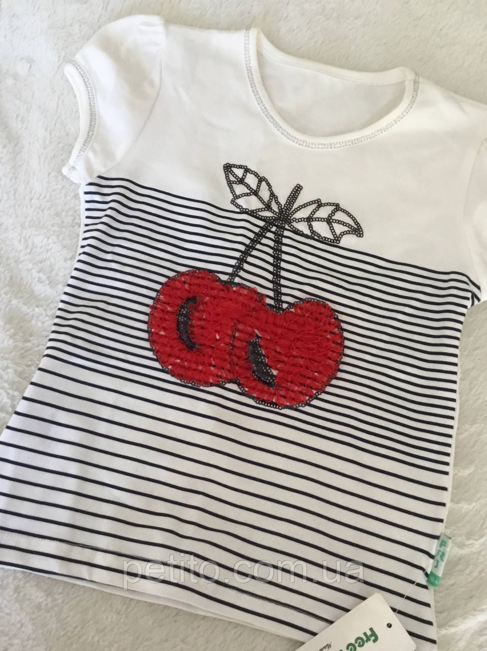 Красива дитяча футболка "Вишенька", фото 1