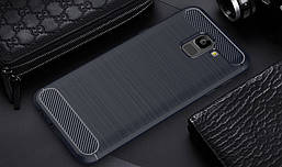Чохол Carbon для Samsung J6 2018 / j600 Темно-синій