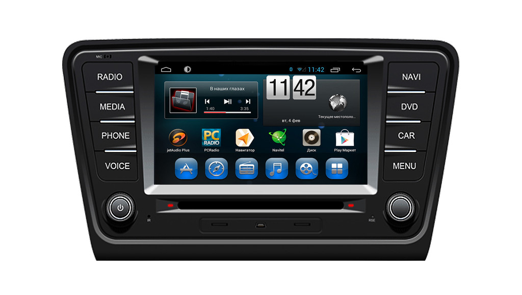 VolksWagen, Skoda Octavia 2013, A7. Kaier KR-7088 Android 4-ядерний процесор