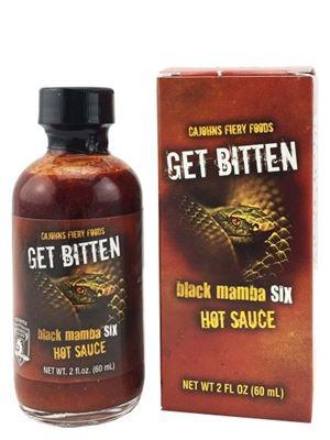 Гострий соус Cajohn's Get Bitten Black Mamba 1.5 млн Сковиллей