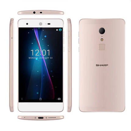 Смартфон SHARP Z2 Gold 5.5" 4G 4\32Гб камера 16MP + чехол, фото 3