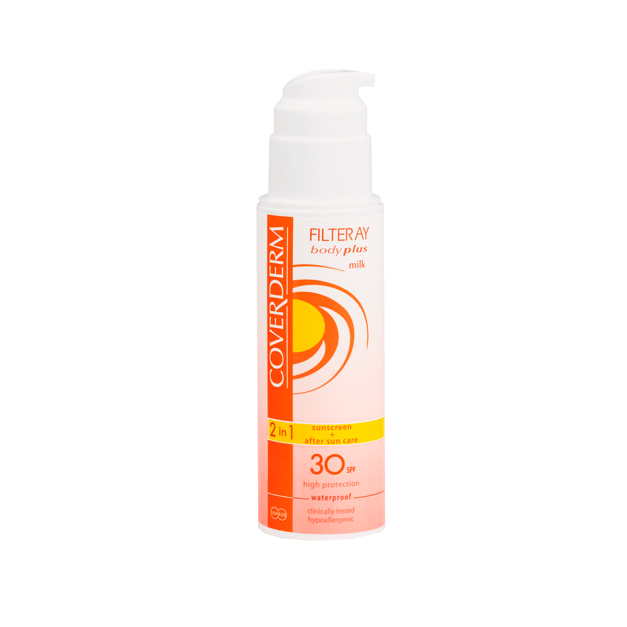 Coverdem FILTERAY Body Plus milk SPF30 Сонцезахисне молочко для тіла