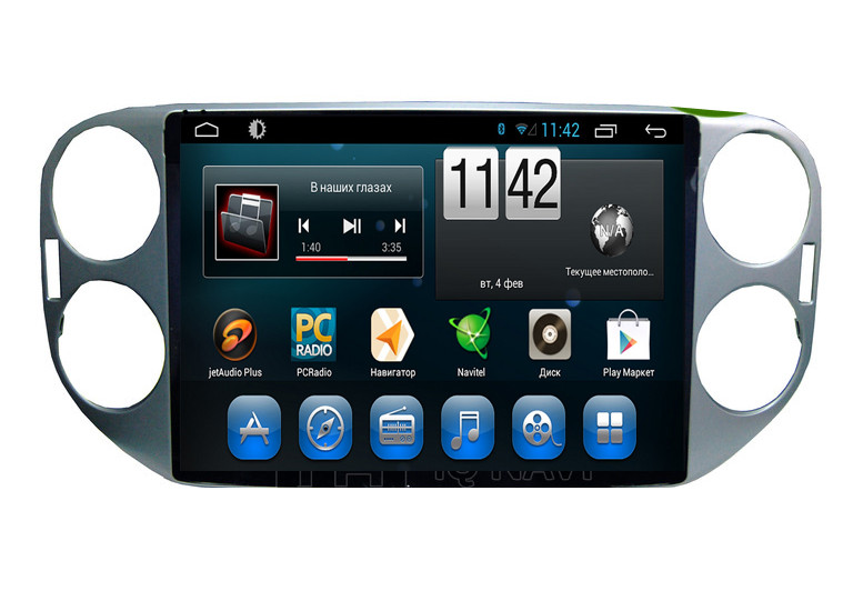 VolksWagen Tiguan 2007+. Kaier KR-1011 Android 4-ядерний процесор