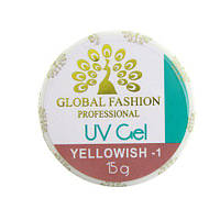 Гель для наращивания ногтей Global Fashion Professional Uv gel 15 gr