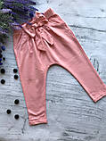 Штани для дівчинки Breeze. Персик. Розміри 74, 80,98, фото 2