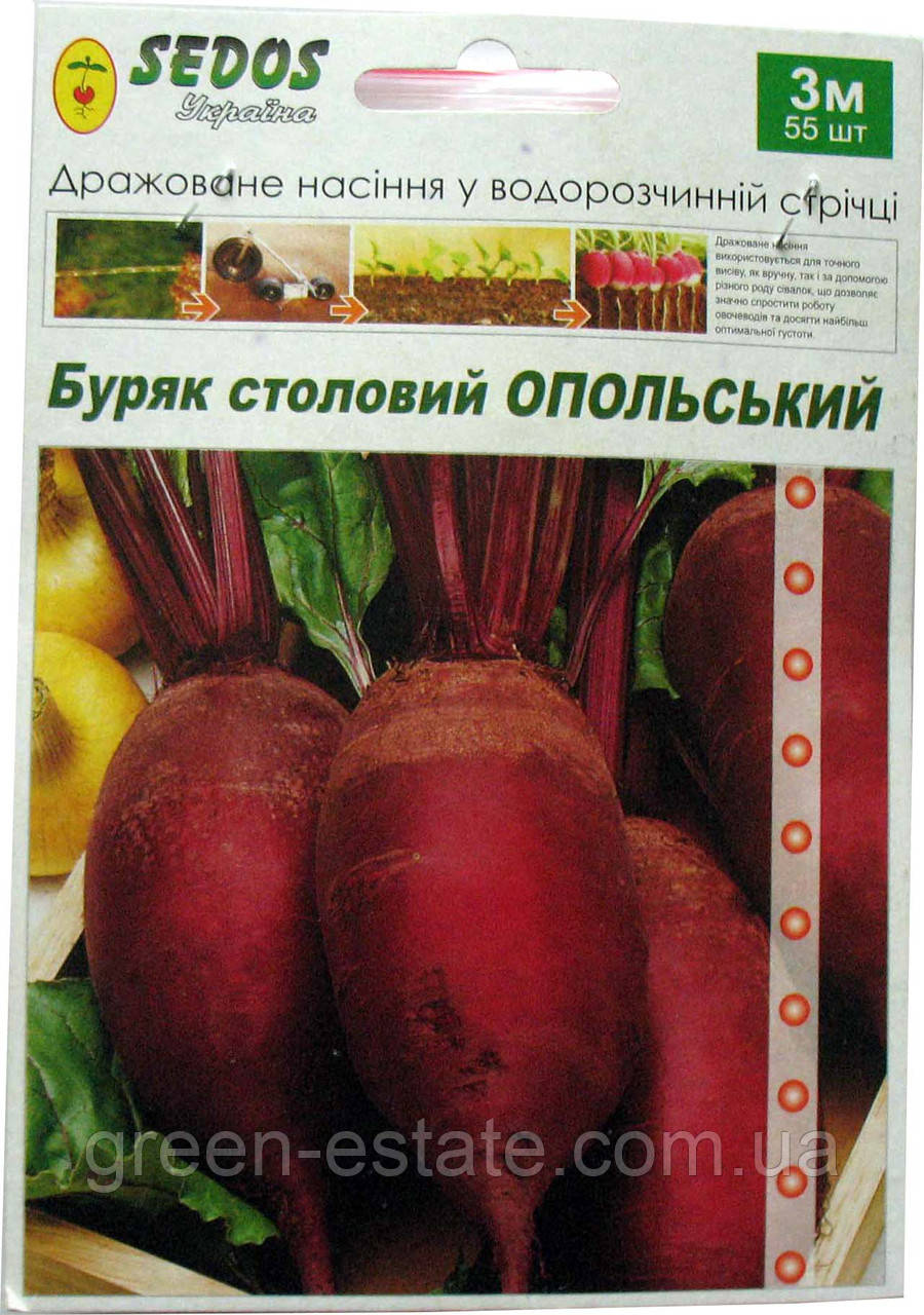 Насіння на стрічці буряк Опольська 3м
