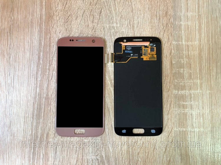 Дисплей Samsung G930 Galaxy S7 Рожевий(Pink),GH97-18523E, Super AMOLED!