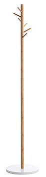 Вішалка підлогова біла/бамбук, mebelime