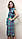 Сукня-сорочка з штапелю в клітку РП71, фото 5