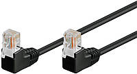 Патч-корд неекранований RJ45 UTP5e  1.0m Goobay (75.09.6086) patch D=4.9mm AWG26 2x90ш Gold