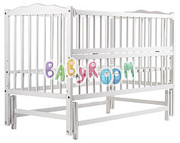 Ліжко Babyroom Веселка маятник, відкидний пліч DVMO-2 бук білий