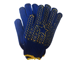 Рукавички х / б з нанесенням ПВХ "Зірка"