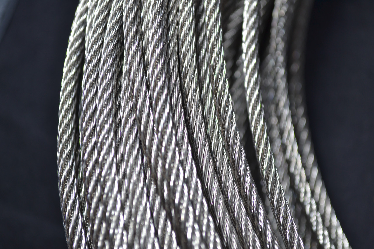 Трос Ф2, плетіння 7х7 (м'який) нержавіючий