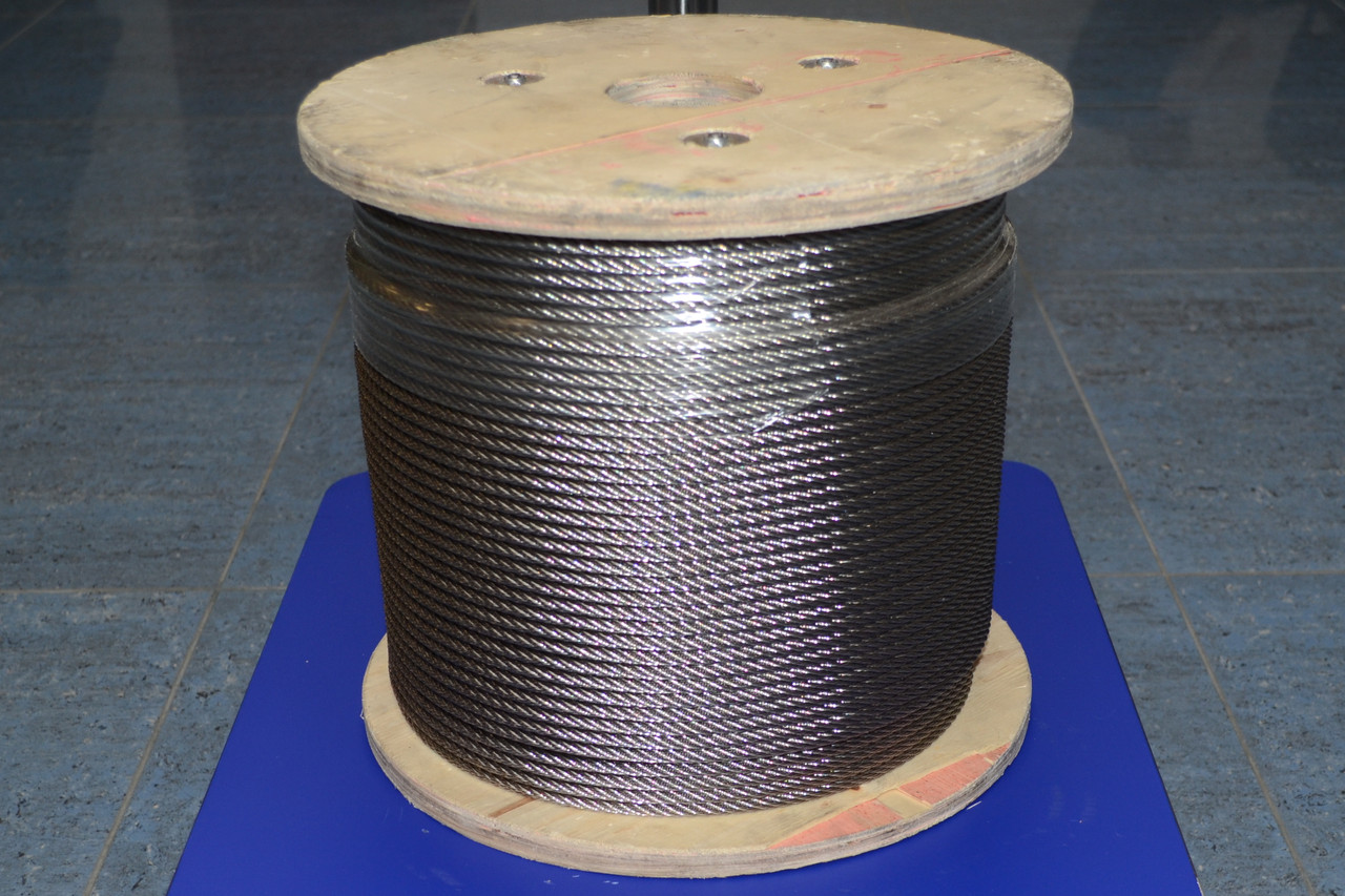 Трос Ф12, плетіння 7х7 (м'який) нержавіючий