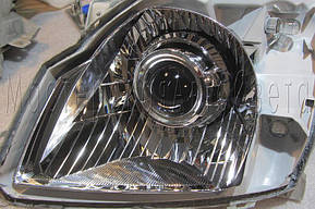 Toyota LC Prado 120 - установка биксеноновых линз Hella 3R F1 3.0" дюйма (⌀76мм) D2S/D4S  4