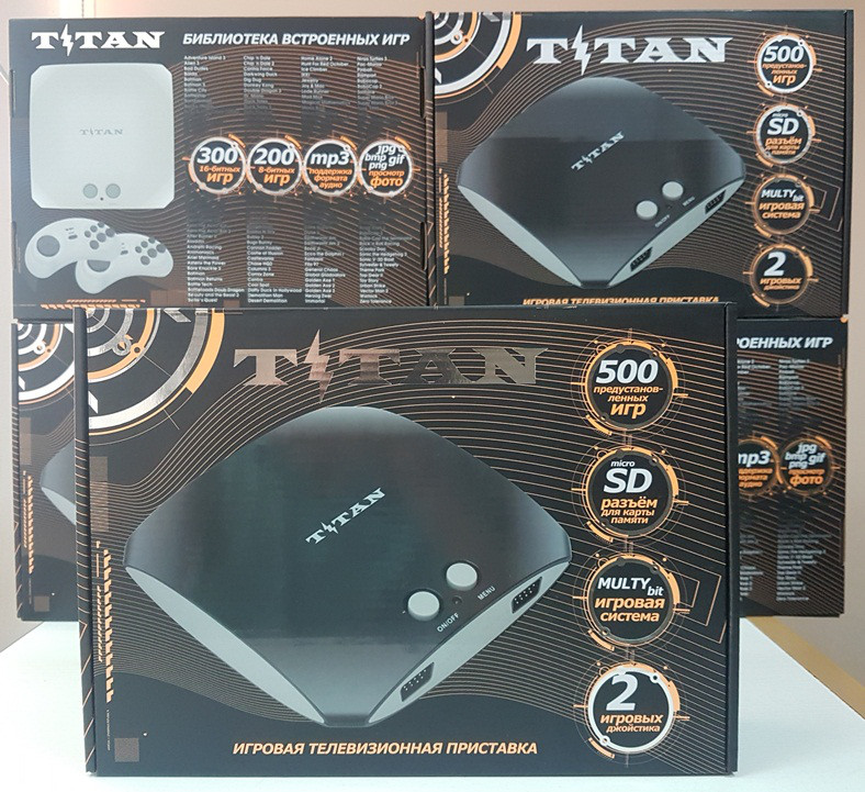 Ігрова приставка Титан 3 з вбудованими іграми Sega Mega Drive 2 16 Bit Сега Мега Драйв 2 16 Біт Денді 8 Біт