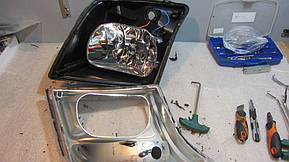 Ford - установка светодиодных линз 4