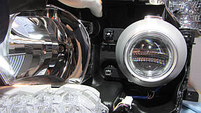 TOYOTA LC 200 - замена ксеноновых линз на светодиодные Bi-LED KOITO 4