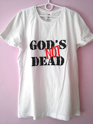 Футболка "God's not dead". Приталений покрій, фото 1