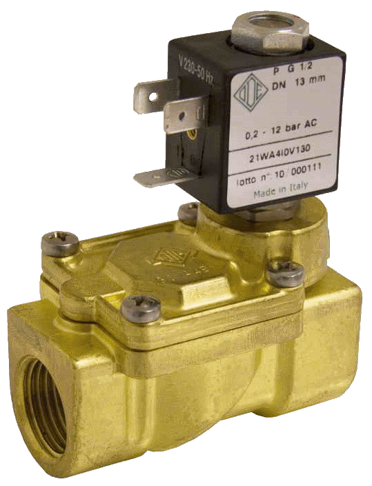 Електромагнітний клапан для води 21WA4I0B130 (ODE, Italy), G1/2
