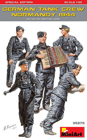 Німецький танковий екіпаж, Нормандія 1944 р. 1/35 MINIART 35275, фото 1