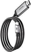 Кабель Baseus C-Video Type-C To HDMI Male joint Adapter Cable 1.8M Dark gray