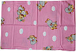 Комплект постельного белья для девочки, цвет розовый с баранчиками, 112Х147 см, фото 4
