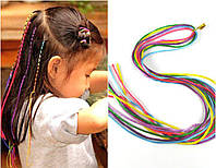 Набор разноцветных нитей для вплетания в косы 12 набор/уп.