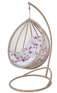 Крісло кокон із штучного ротанга Кіт Kompred uk010