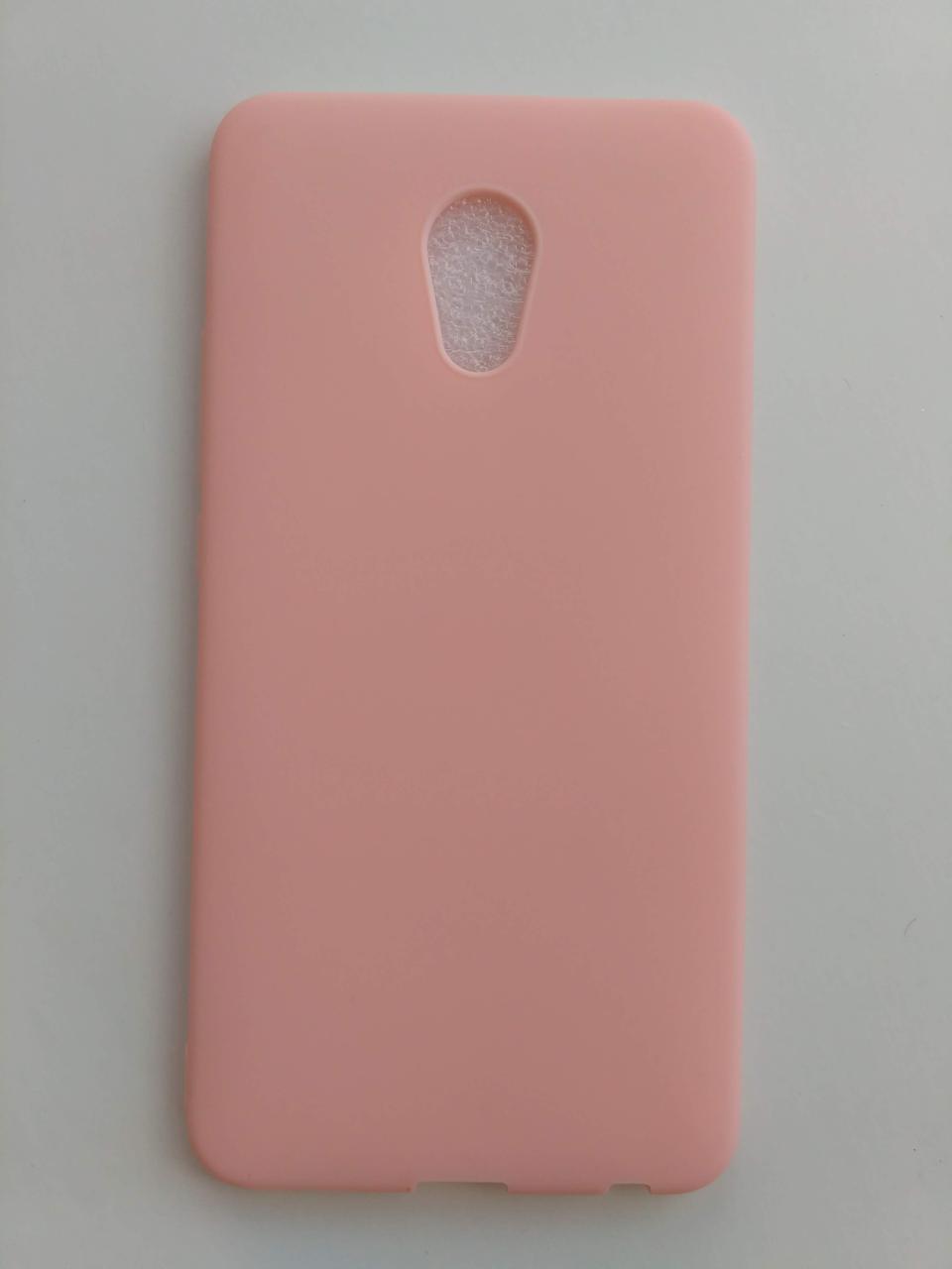 Силіконовий чохол для Meizu Pro 6 Plus рожевий матовий Кораловий 1511P