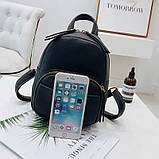 Рюкзак міський жіночий з екошкіри (білий), фото 5