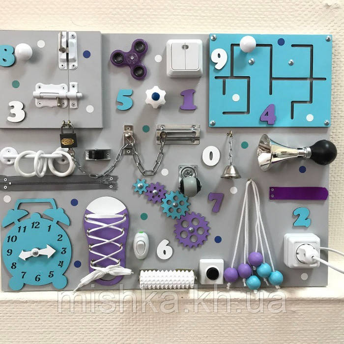 Бізиборд блакитний, фото 1