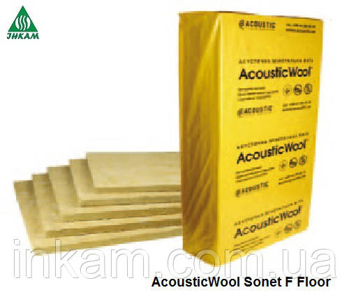 Шумоізоляція підлоги під стяжку 20 мм AcousticWool Sonet F Floor