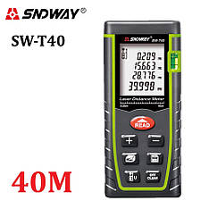 Лазерна рулетка далекомір 40 м SNDWAY SW-T40