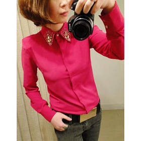 Жіноча сорочка з довгим рукавом