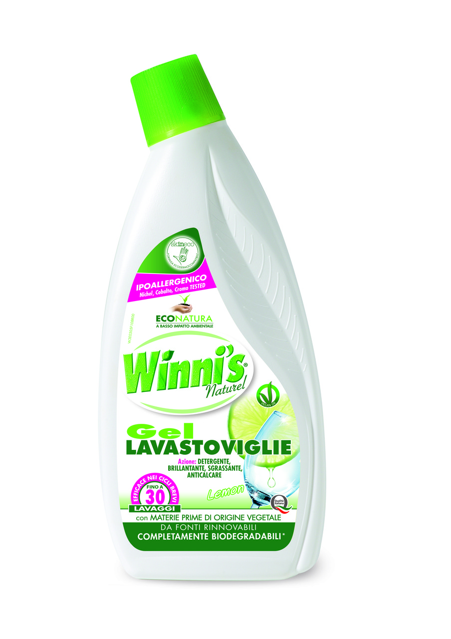 Гіпоалергенний гель для посудомийних машин Winni's Gel Lavastoviglie 750 мл