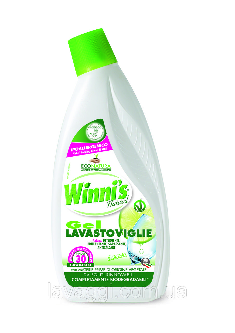 Гипоалергенный гель для посудомоечных машин Winni s Gel Lavastoviglie 750 мл - фото 1 - id-p25415730