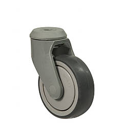 Колесо 2505-NP-125-B(25 "Norma Plast") Ø 125мм, поворотне з отвором, колесо на лікарняне ліжко