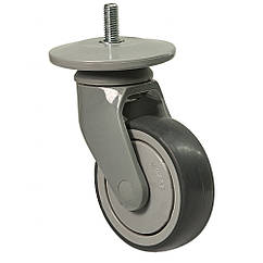 Колесо 2508-NP-100-B(25 "Norma Plast") Ø 100мм, поворотне з різьбленням, колесо на візок в лікарню