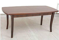 Большой стол деревянный Квартет, темный орех 180-230х90 см (раскладной)