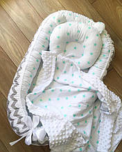 Гніздічко, кокон зі знімним матрациком для новонародженого Baby-Sleep