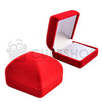 Футляр під кільце/сережки "Класика No3" червоний