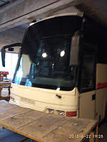 Изготовление и замена лобового стекла на Volvo B10 в Никополе (Украина). 4