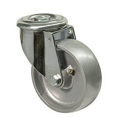 Колесо 4105-NT-100-P, Ø 100 мм, колесо термостійке алюмінієве +300°C, колесо поворотне з отвором, 41 Norma Term, колесо в пекарню